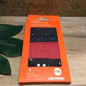 3/$20 - New Joe Fresh Unisex Kids Face Masks